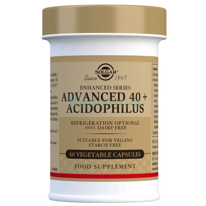 Solgar Advanced 40 Plus Acidophilus 60 Capsulas
