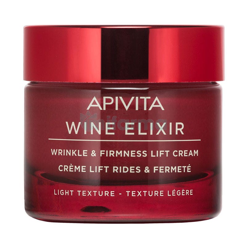 Crema Antiarrugas y Reafirmante con Efecto Lifting Wine Elixir Textura Ligera Apivita 50ml