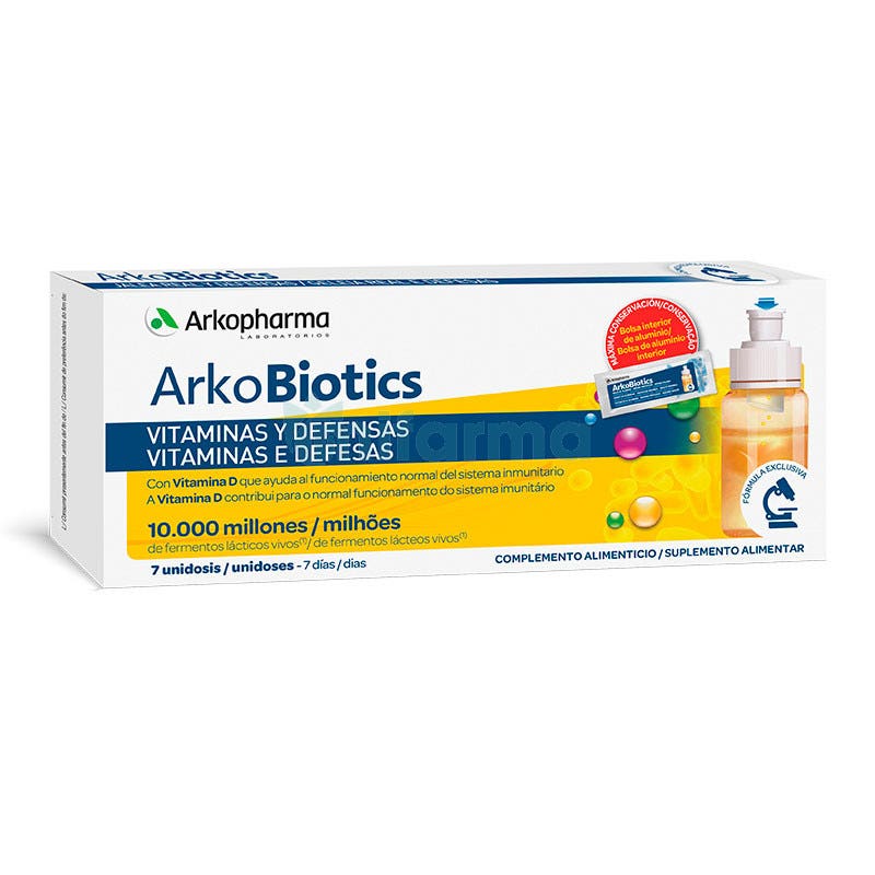 ArkoBiotics Vitaminas y Defensas Adultos 7 Dosis