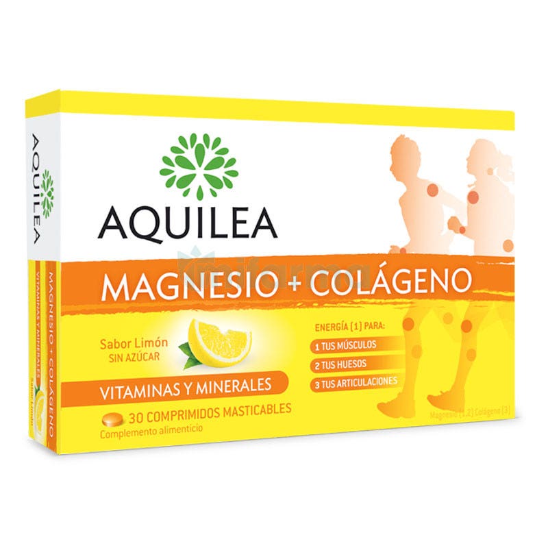 Aquilea MagnesioColageno 30 Comprimidos Masticables Limon