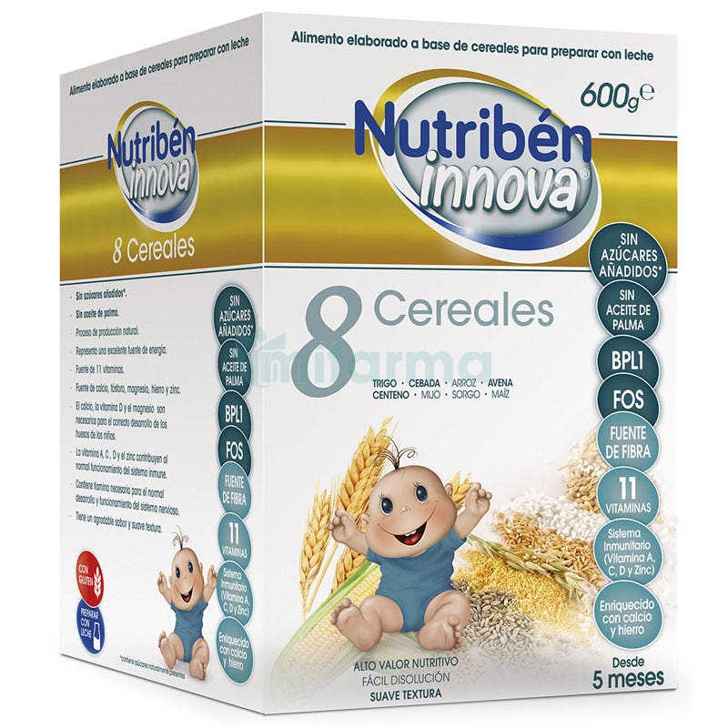 Papilla 8 Cereales Nutriben Innova 600 g