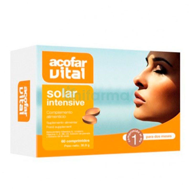 Acofarvital Solar Intensive Acofarma 60 Comprimidos