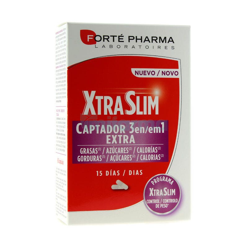 XtraSlim 3 en 1 Forte Pharma 60 Capsulas