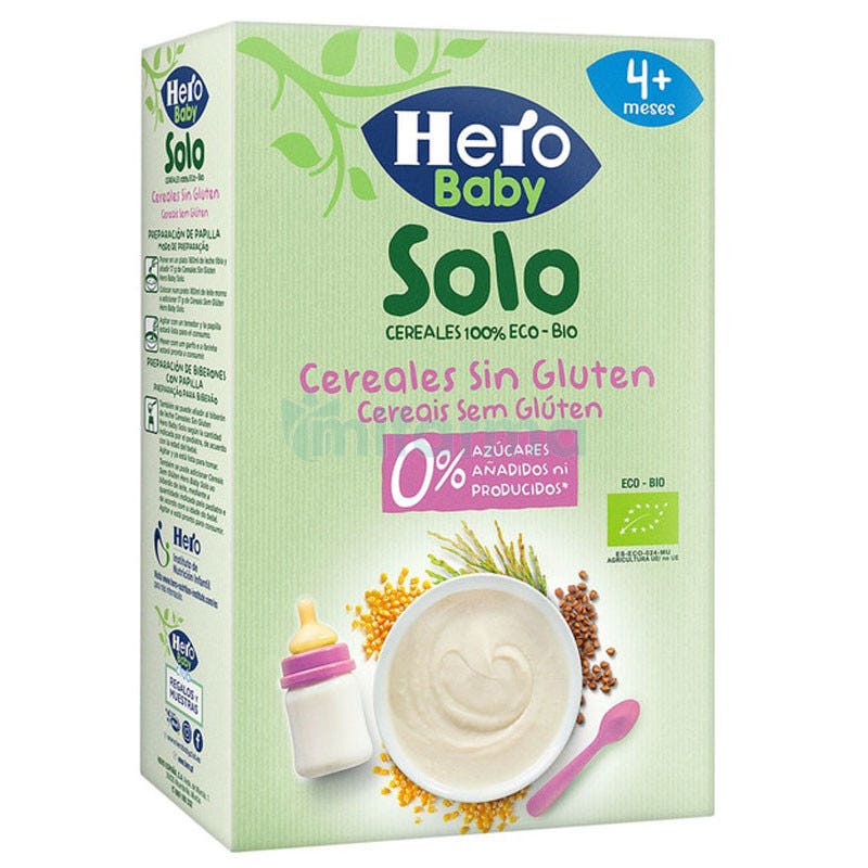 Hero Solo Hero Baby Papilla Cereales Sin Gluten 220 gr - Atida