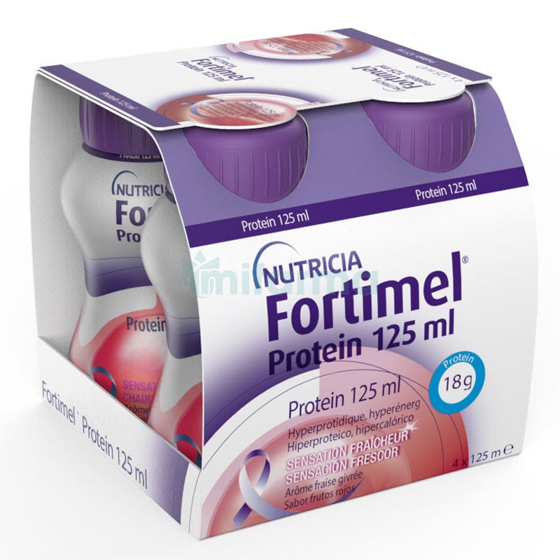 Nutricia Fortimel Protein Sabor Frutos Rojos 4 x 125 ml