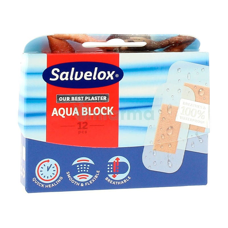 Salvelox Cura Rapid Aqua Block 12 Apositos