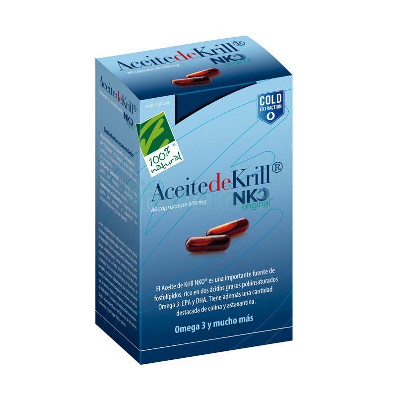 Aceite de Krill NKO Original 100 Natural 80 Capsulas