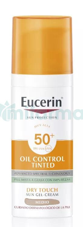 Eucerin Fotoprotector Facial Oil Control Dry Touch SPF50 Color 50 ml