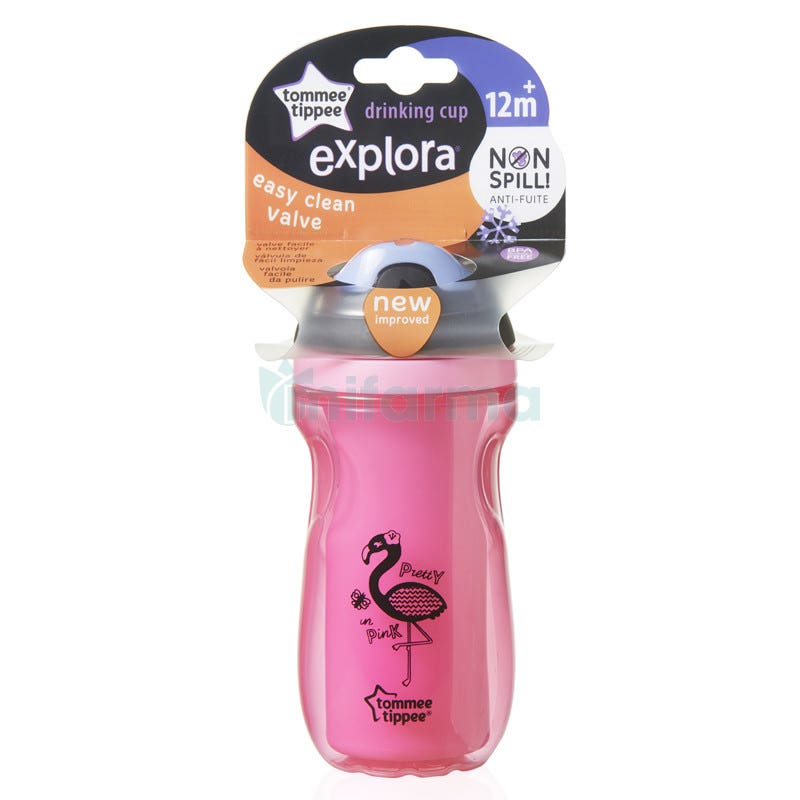 Taza Active Drinking Tommee Tippee 12m Rosa 260ml
