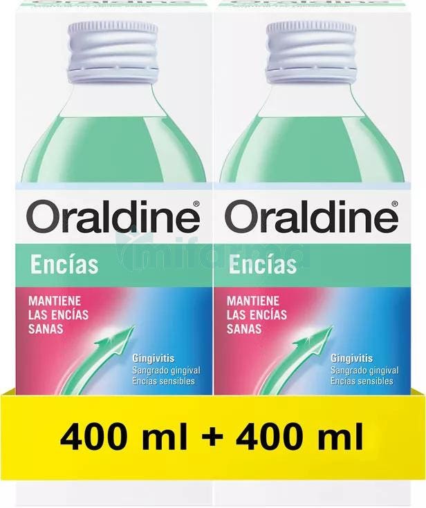 Oraldine Encias Colutorio Anti-Gingivitis 2x400 ml
