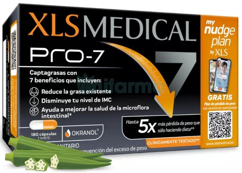 XLS Medical Pro 7 Captagrasas 180 Capsulas