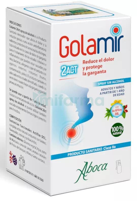 Aboca Golamir 2ACT Spray no Alcohol 30 ml