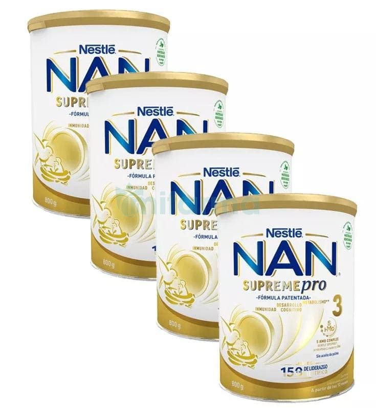 Nestle Nan Supreme 3 Leche Crecimiento 4x800 Gramos