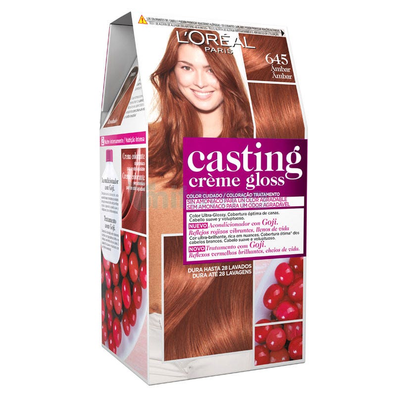 L'Oréal Casting Crème Gloss Tint No. 645 Amber - hair dye - Hair - Beauty &  Skincare 