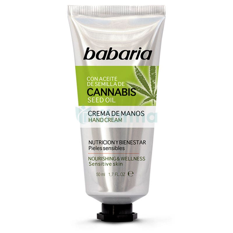 Crema de Manos con Aceite de Semilla de Cannabis Babaria 50ml