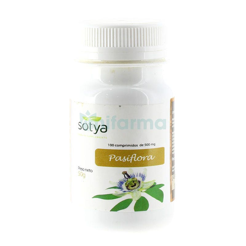 Pasiflora 500 mg Sotya 100 Comprimidos
