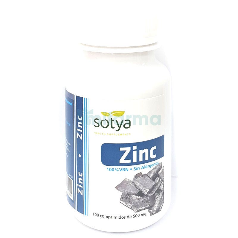 Zinc Quelato 500 mg Sotya 100 Comprimidos