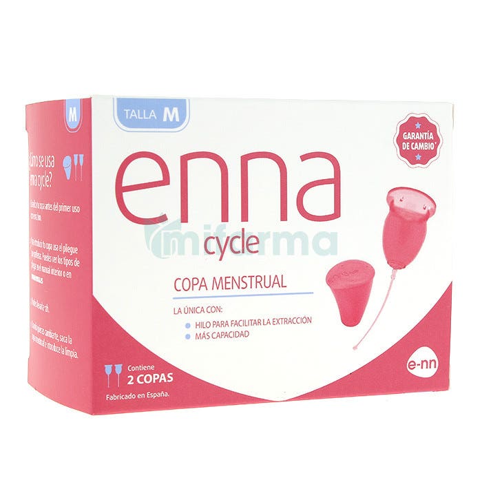 Enna Cycle Copa Menstrual Talla M 2 Unidades Esterilizador