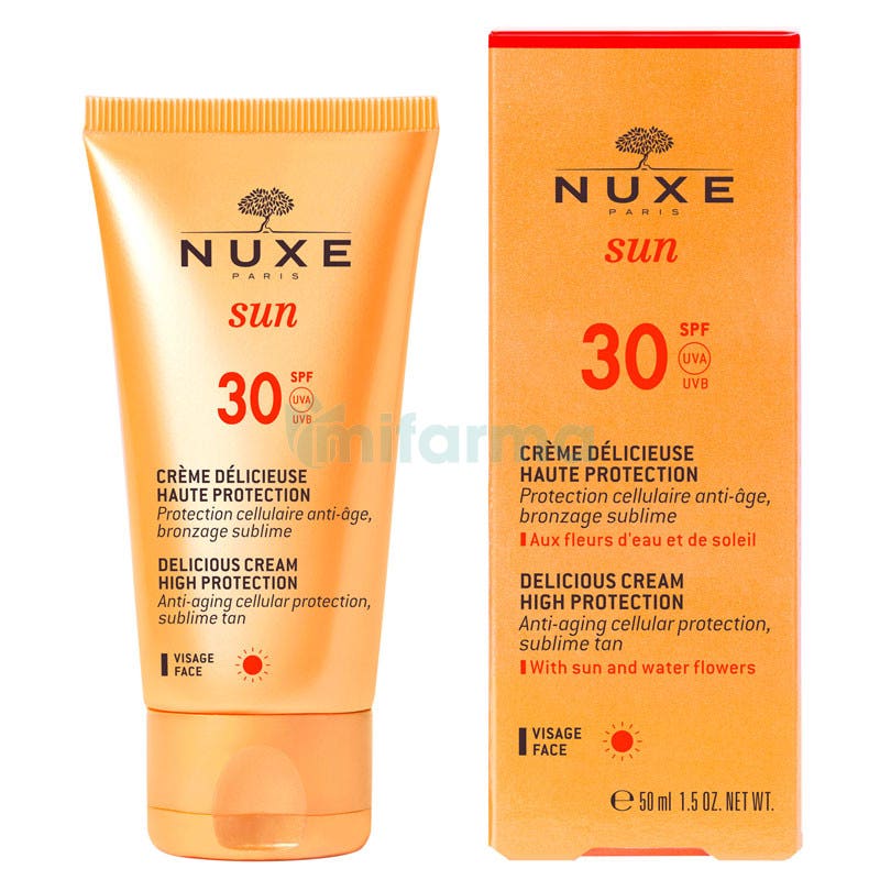 Nuxe Sun Crema Facial Deliciosa Alta Proteccion SPF30 50ml