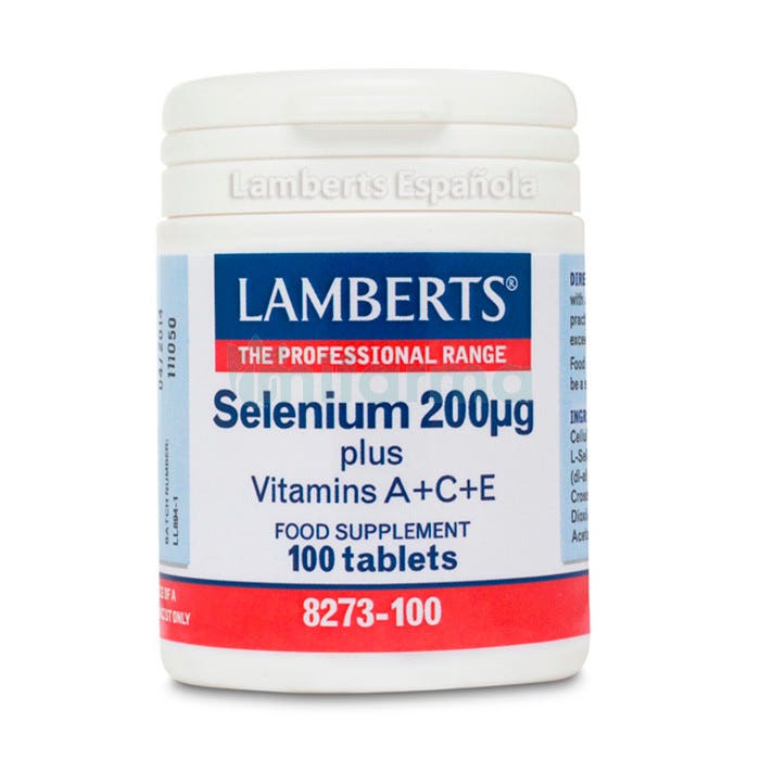 Lamberts Selenio 200g Vitaminas ACE 100 Comprimidos