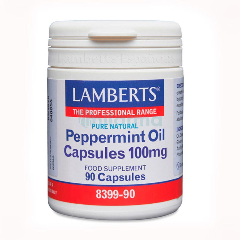 Lamberts Aceite de Menta 100 mg 90 Capsulas