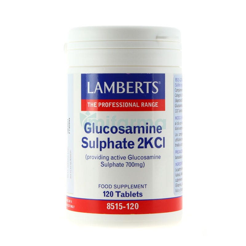 Lamberts Sulfato de Glucosamina 2KCI 1000mg 120 Comprimidos