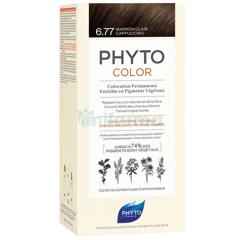 Tinte Phytocolor 6.77 Marron Claro Capuchino