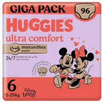 Huggies Ultra Comfort Panal Braguita Disney Talla 6 (15-25 kg) 105 uds