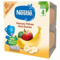 Nestle Pure Tarrina Manzana y Platano 4m 4x100 gr