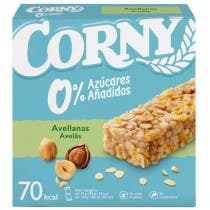 Corny Barrita Avellanas Sin Azúcar Añadido 6x20 gr