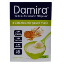 Damira Papilla 8 Cereales Con Galleta Maria FOS 6m 600 g
