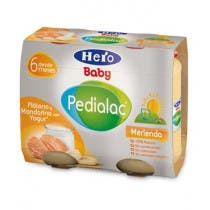 Hero Baby Pedialac Bipack Platano y Mandarina con Yogur 2 x 200g