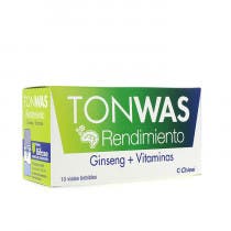 Tonwas Rendimiento Ginseng Vitaminas 10 viales