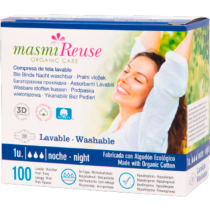 Masmi Organic Compresa Tela Lavable Noche Alas