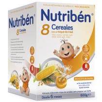 Nutriben 8 Cereales con un Toque de Miel 600 Gramos