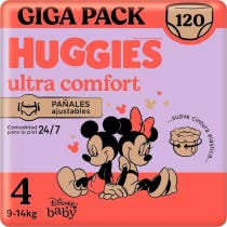 Huggies Ultra Comfort Panal Braguita Disney Talla 4 (9-14 kg) 128 uds