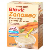 Blevit Zanasec Zanahorias y Crema de Arroz 4m 300 Gr