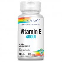 Vitamina E 400 IU Solaray 50 Perlas