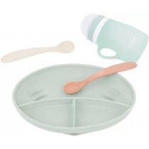 Babymoov Kit GROWISY Compartmented Plate + Ergonomic Cup + Spoon 24-36m