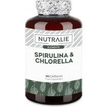 Nutralie Espirulina Chlorella 180 Capsulas