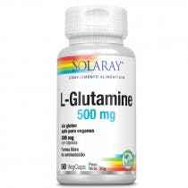 L-Glutamina 500mg Solaray 50 Capsulas Vegetales