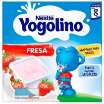 Pack de Yogures Nestle Iogolino Sabor Fresa 4x100 gr