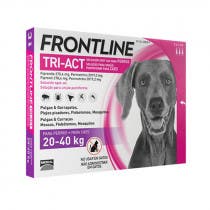 Frontline Tri Act Perros 20-40kg 3 Pipetas