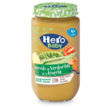 Hero Baby Tarrito Verduras de la Huerta 235 Gr