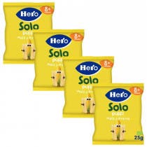 Hero Solo Organic Corn and Oat Puffs +8m 4x25 gr