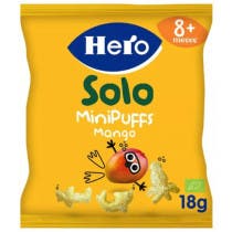 Hero Solo MiniPuffs Organic Mango Snack +8m 5x18 gr