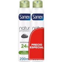 Sanex Natur Protect Desodorante Piedra de Alumbre Piel Normal 2x200 ml