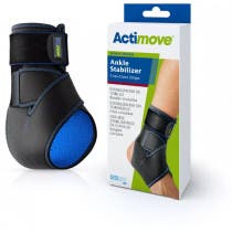 Actimove Stabilizing Ankle Brace with Cross Bands, Black, Universal Size