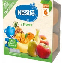 Nestle Pure Tarrina 7 Frutas 6m 4x100 gr