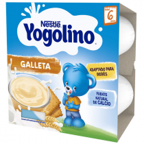  Nestle Yogolino Pack de Yogures Sabor Natillas con Galleta 4x100 gr